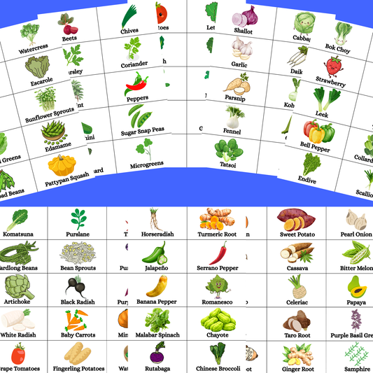 100 Veggie Printable Sticker Mega Bundle